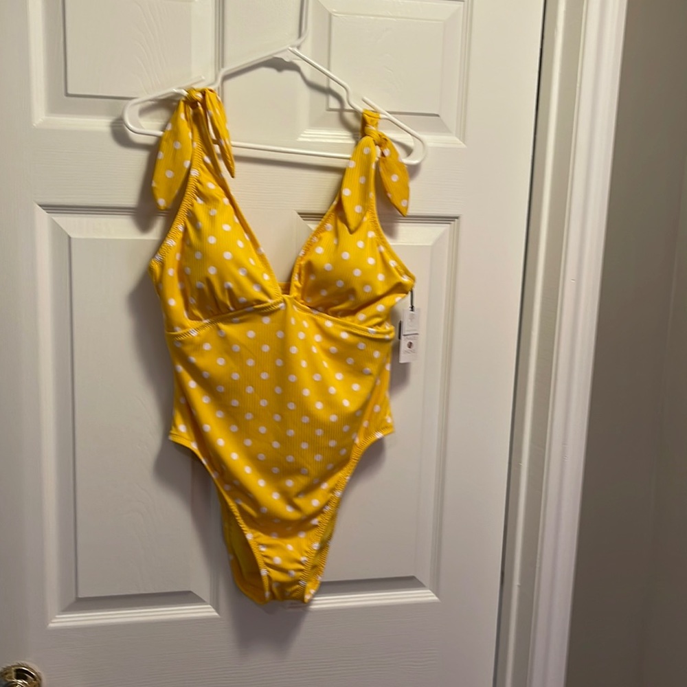 Yellow swim suit